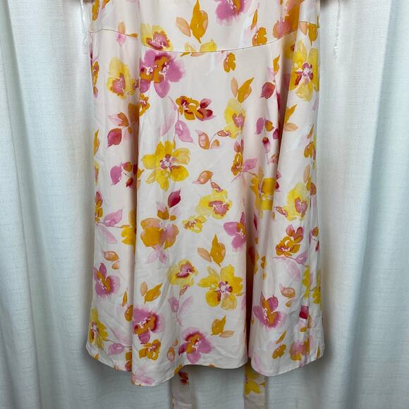 Lane Bryant Pink Floral Lena V Neck Midi Dress Sz.20W NWT - Picture 6 of 16